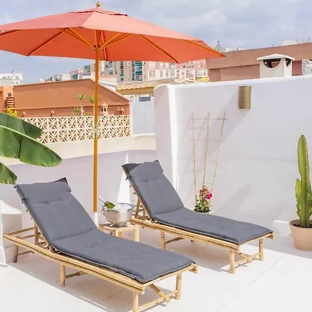 Downtown Flat With 46 Sqm Private Rooftop Terrace * Málaga