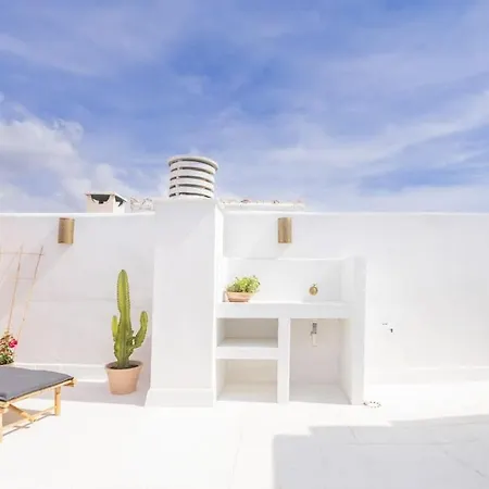 Downtown Flat With 46 Sqm Private Rooftop Terrace Màlaga